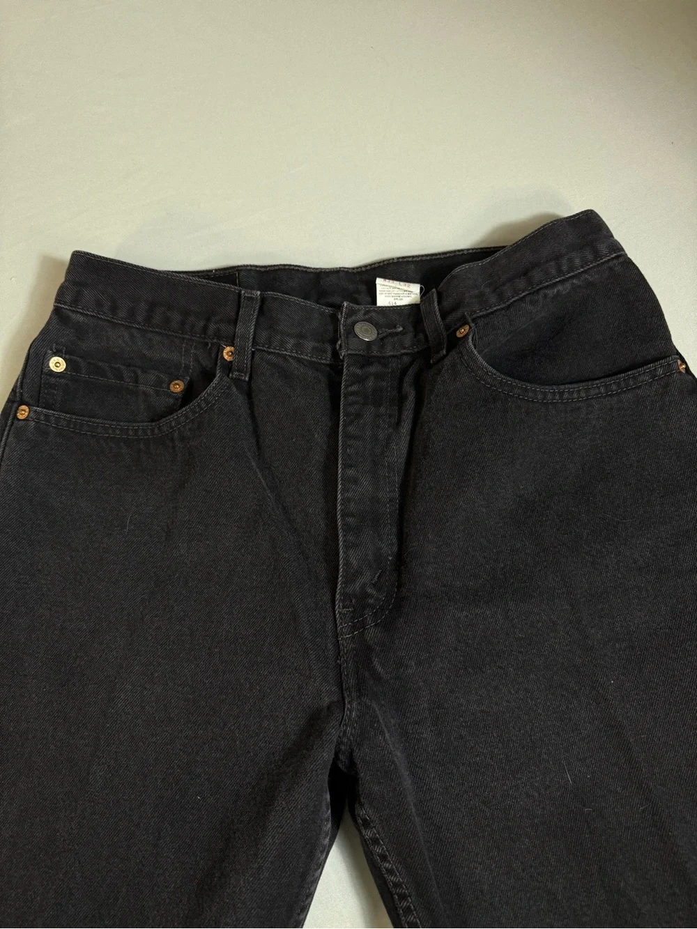 Levi’s 505 Vintage Black Jeans 33x32 Fit 31x31 Grunge Fade 90s